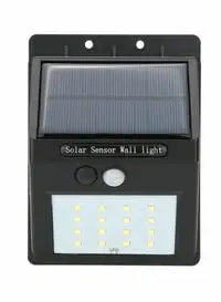 Generic مصباح حائط يعمل بالطاقة الشمسية مزود بمستشعر للحركة باللون الأبيض 13.5X10.0X5.0سنتيمتر