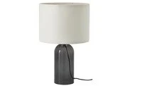 Table lamp, smoked glass/white52 cm