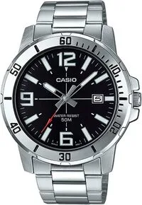 Casio Men's Dial Stainless Steel Band Watch - MTP-VD01D-1BVUDF