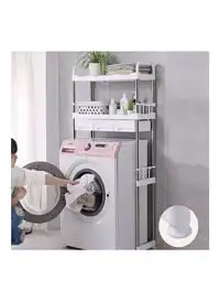 Generic Washing Machine Rack Storage With Drawer White 69x26x144cm