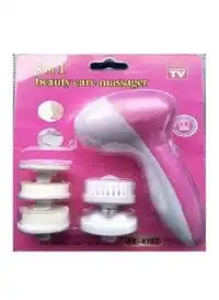 Generic 5-In-1 Beauty Care Massager Pink/White