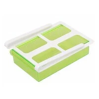 صندوق تخزين الثلاجة أخضر/أبيض