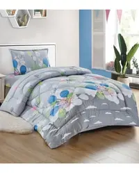 طقم لحاف سرير أطفال مطبوع 3 قطع من سليب نايت، مقاس مفرد 160 × 210 سم للبنات والأولاد، متعدد الألوان
