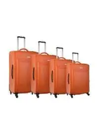 PARAJOHN طقم حقائب سفر مكون من 4 قطع برتقالي