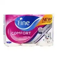 Fine toilet paper comfort 180sheet 2 ply 12 rolls