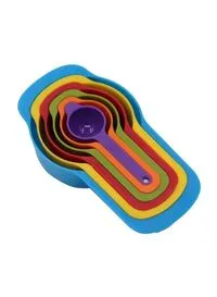 Generic 6-Piece Measuring Cups And Spoons Set Multicolour