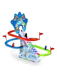 Rally Battery Operated Penguin Race Track With Lights And Sound