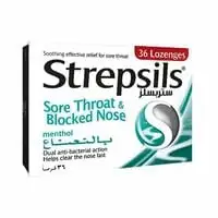 Strepsils sore throat & blocked nose lozenges 36 count