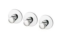 Hook, self-adhesive, chrome-plated,3pack