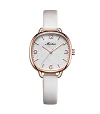 Meibin Analog Wrist Watch Leather Water Resistant For Women, M1076-Wrg