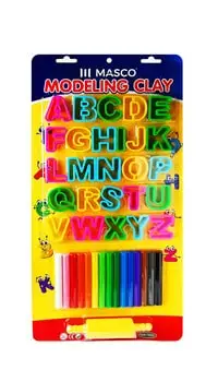 MASCO Modeling Clay Kit with Alphabet Shapes