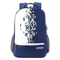 American Tourister 32 Ltrs Blue Casual Backpack (Amt Fizz Sch Bag 02 - Blue)