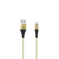 LEVORE Cable iPhone USB 1m Nylon Braided - Gold