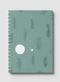 Lowha Spiral Notebook With 60 Sheets And Hard Paper Covers With Floral Design, For Jotting Notes And Reminders, For Work, University, School