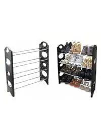 Generic Shoe Cabinet 4 Rack Black 90x60x30cm
