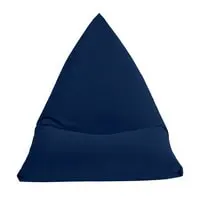 In House Ilkay Velvet Bean Bag Chair - Small - Dark Blue
