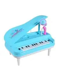 لعبة لوحة مفاتيح البيانو الموسيقية متعددة الوظائف مع ميكروفون للأطفال لعبة تعليم الآلات الموسيقية المبكرة