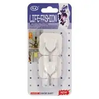GTT Life-Fashion Sticky Hooks 7467 White Pack of 2