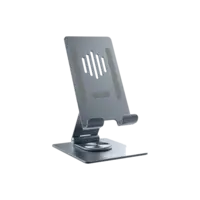 Momax Fold and Rotatable Phone and Tablet Stand 360-degree rotatable Aluminum Alloy - Grey