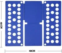 Biki Clothes/T Shirt Folder Adjustable Folding Board, Adult Dress Pants Towels T-Shirt Folder/Shirt Folder/Laundry Folder Board Organizer, Blue