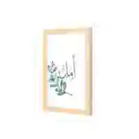 Lowha Amal Wall Art Wooden Frame Wood Color 23X33cm