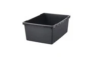 صندوق تخزين، أسود، 35x25x14 سم/9 لتر
