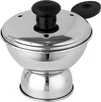 Royalford Chiratta Puttu Maker, Stainless Steel, Rf10141, Use With Pressure Cooker, Heat-Resistant Bakelite Knob And Handle, Kitchen, Dining, Silver