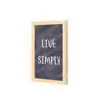 Lowha Live Simply Wall Art Wooden Frame Wood Color 23X33cm