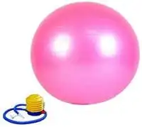Generic Anti Burst Yoga Swiss Ball 65Cm Exercise Gym Fitness Pregnancy Birthing With Pump Pink