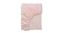 Fitted sheet, light pink/white80x200 cm