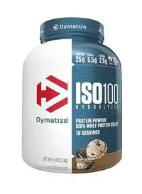Dymatize ISO 100 Hydrolyzed Protein Powder 100% Whey Protein Isolate, Cookies And Cream, 5 lbs