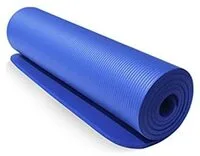 Generic Yoga Mats - 10Mm 183 * 61Cm Nbr Yoga Mat Pad Pilates Non-Slip Thick Pad Fitness Pilates Mat For Outdoor Gym Exercise Fitness Mat Yoga Xa137A (Blue)