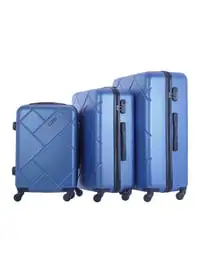 باراجون طقم حقائب سفر بعجلات بعجلات ABS بجوانب صلبة مكون من 3 قطع مقاس 20/24/28 بوصة