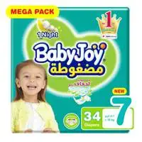 Babyjoy Compressed Diapers Mega Pack Xxxl Size 7 34 Count