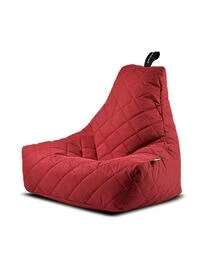 Extreme Lounging Mighty Quilted Bean Bag, Red