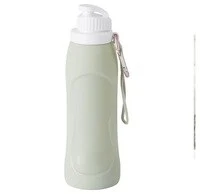 Water bottle, collapsible, green23 cm