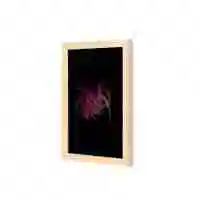 Lowha Wearing Black Jacket Wall Art Wooden Frame Wood Color 23X33cm