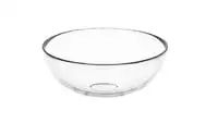 Serving bowl, clear glass12 cm