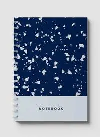 Lowha Spiral Notebook With 60 Sheets And Hard Paper Covers With Terrazzo Style Design, For Jotting Notes And Reminders, For Work, University, School