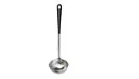 Soup ladle, stainless steel/black
