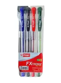 مجموعة أقلام Flair FX Trendz ذات الكرة مكونة من 4 ألوان عصرية