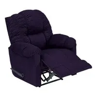 In House Velvet Classic Recliner Chair - Dark Purple - NZ100