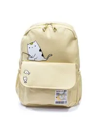 School Bag With Laptop And Tablet Pocket, Yellow