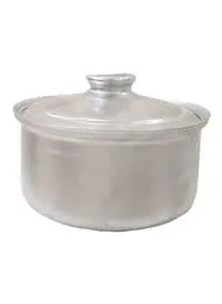 Almufarrej Aluminium Cooking Pot Silver 30centimeter