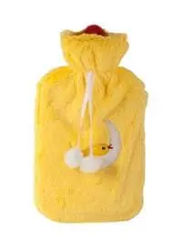 Biggdesign Yellow Bird Hot Water Bag With Soft Plush Cover For Pain Relief