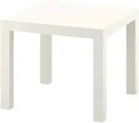 Generic Lack Side Table, White, Wood