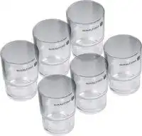 Royalford Glass Tumbler 6-Pieces, 226 ml Capacity, Transparent