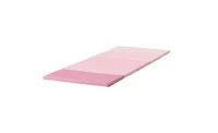 Folding gym mat, pink, 78x185 cm