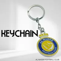 Al Nassr FC Logo Car Keychain, Key Ring For Car Al Nassr Football Club Key Chain Metal