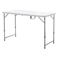 Campmaster Folding Table White 4 Feet